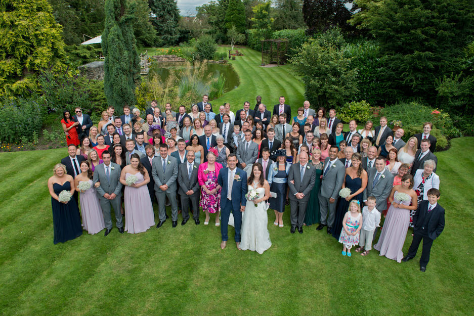 Group photo in the main gardens 