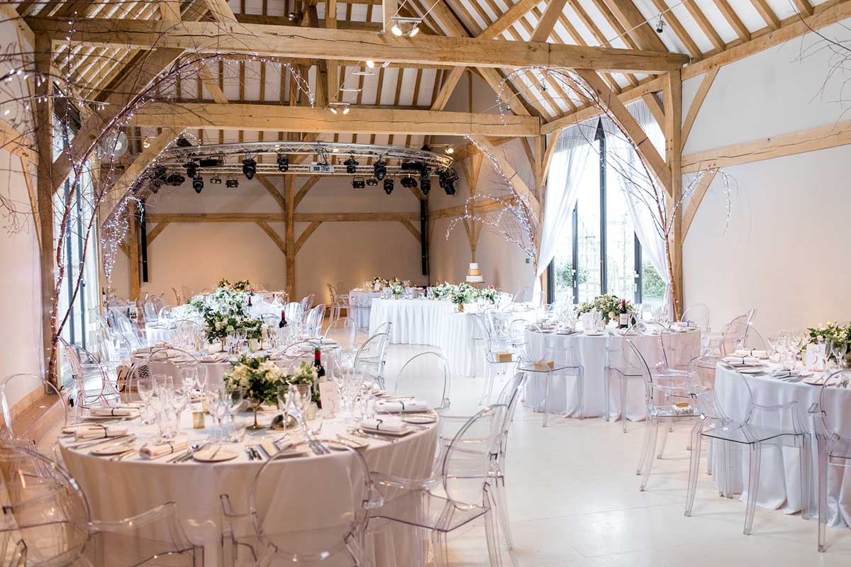 A light and airy space for your wedding breakfast