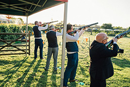 Laser Clay Shooting in the Fields  