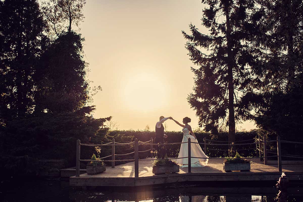 Dancing in the evening sunlight 