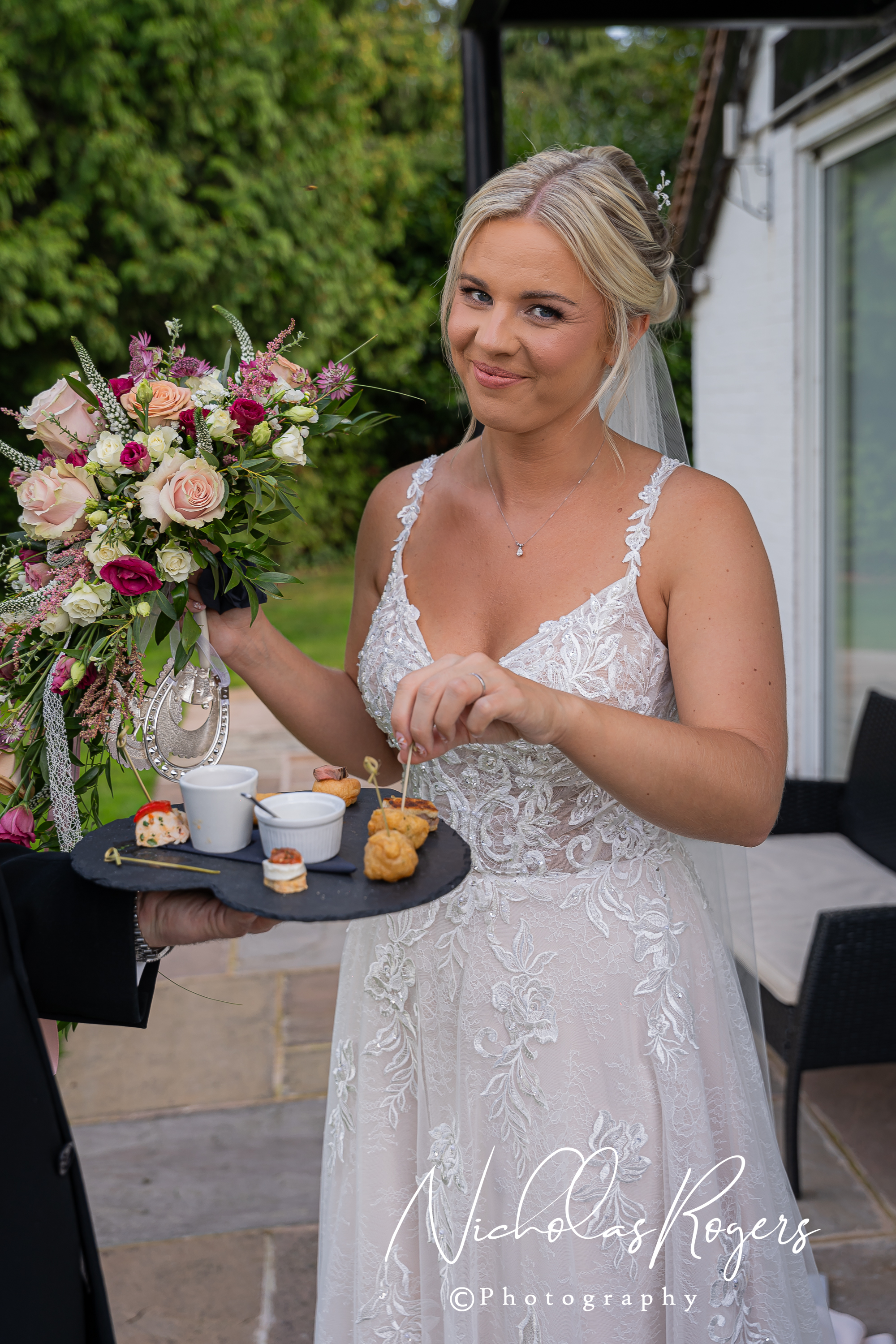 Our couples get their own Canapes! 